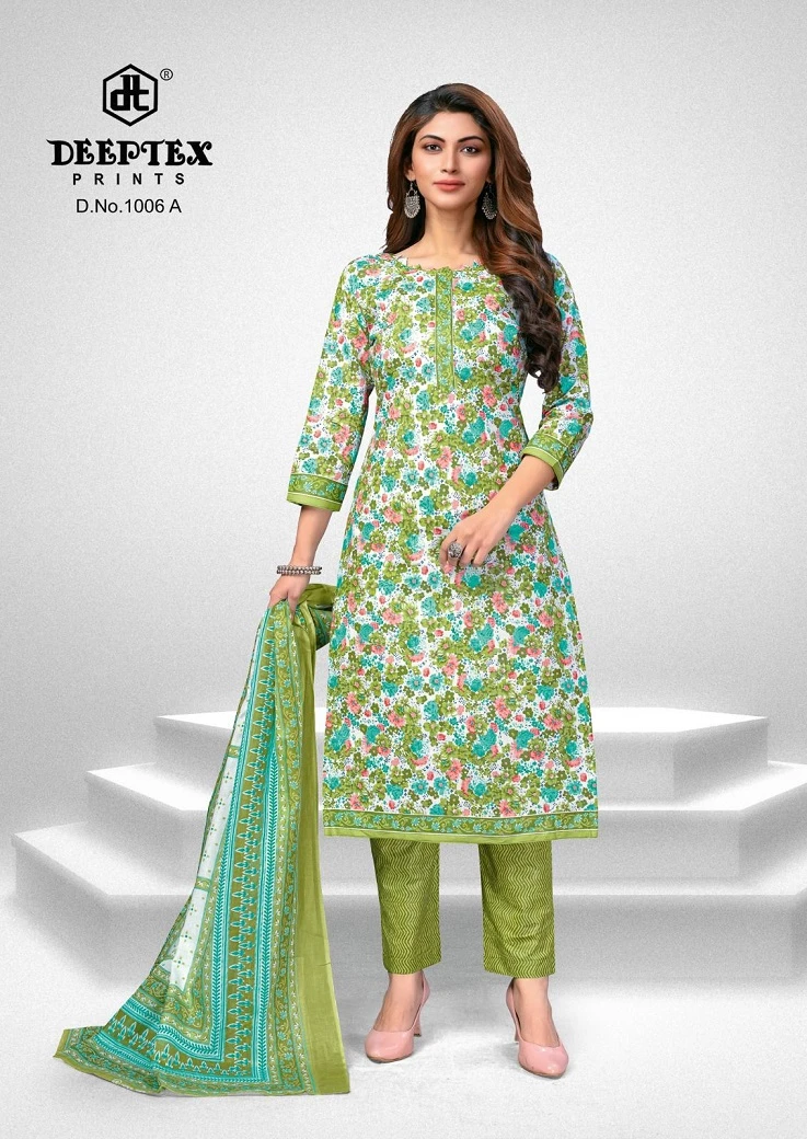 Deeptex Super Gold Vol 1 Pure Cotton Wholesale Salwar Suit Catalog — Wholesale Salwar Suits, Deeptex wholesale from Surat - Gallery Image 7